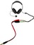 4 pin 3.5mm Stereo Erkek - 2 x 3.5mm Stereo Dişi Girişli Kablo 2