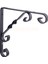 Burgulu Raf Altı 30 Cm Siyah 014 0200 020 030 030 1