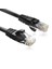 1mt CAT6 CU AWG24 / 7 UTP Siyah Network Kablosu ( 1