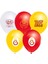 Galatasaray Temalı Latex Balon - 8 Li 1
