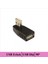 Usb 2.0 M 90Derece Dikey / Usb F - Nickel/Black 1