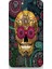 Turkcell T70 Kılıf - Flowers Skull Desenli Arka Kapak 1