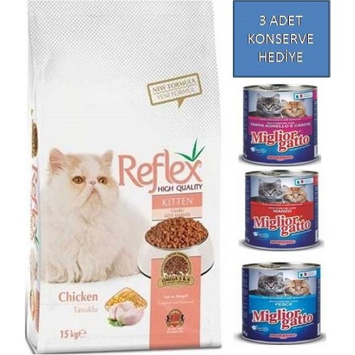 Reflex Tavuklu Yavru Kuru Kedi Maması 15 Kg Fiyatı