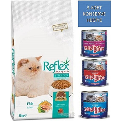 Reflex Sterilised Balıklı Kısırlaştırılmış Kedi Maması 15 Kg Fiyatı