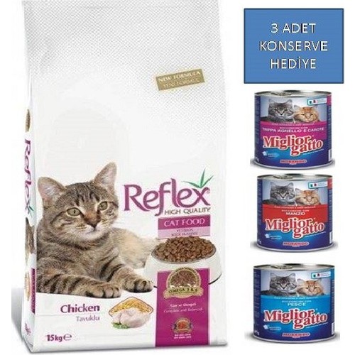 Reflex 15 Kg Adult Cat Food Tavuklu Yetişkin Kedi Maması Fiyatı