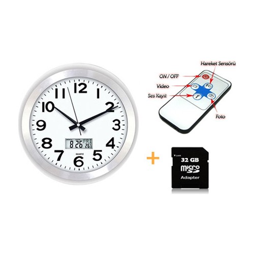 Mytech Dijital Duvar Saati Kamera Ve 32 Gb Hafıza Kart Fiyatı