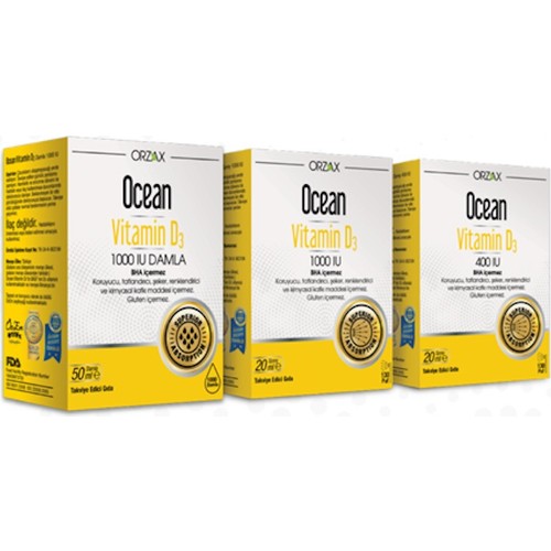 Ocean Vitamin D3 400 ıu 20ml sprey Fiyatı Taksit Seçenekleri
