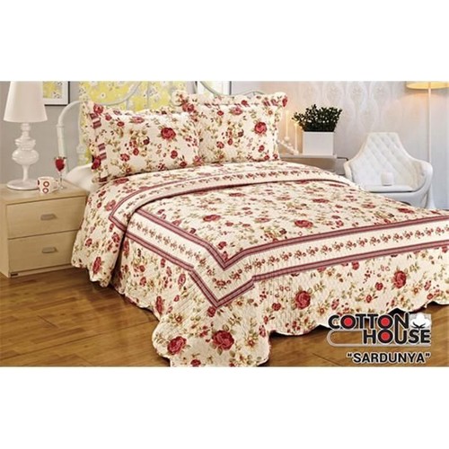 Cotton House Sardunya Tek Kişilik Yatak Örtüsü Fiyatı