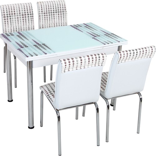 Evistro Cam Mutfak Masa Sandalye Takımı 4+1 Fiyatı