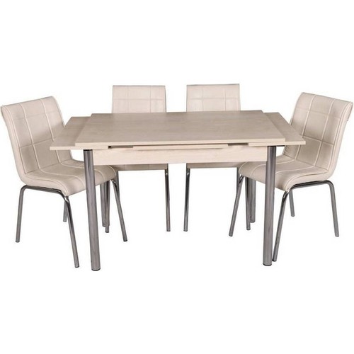 Evistro Açılır Ahşap Mutfak Masa Sandalye Takımı 4 Fiyatı