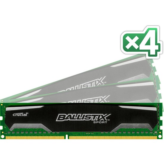 Crucial Ballistix Sport 32GB (4x8GB) 1600MHz DDR3 Ram Fiyatı