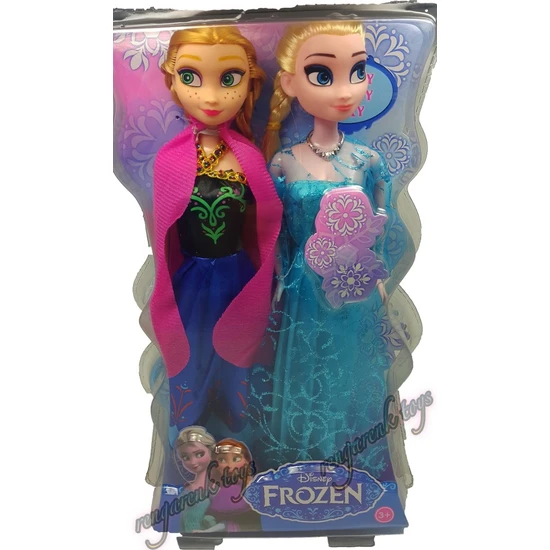 Disney Frozen Karlar Ülkesi Anna Ve Elsa Oyuncak Et Bebek 30Cm