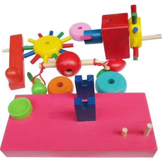 Wisdom Bebek Ahşap Eğitici Oyuncak Rainbow Amusement Park