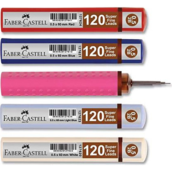 Faber-Castell Grip Min 0.5 2B 60Mm 120'li Renk - Beyaz