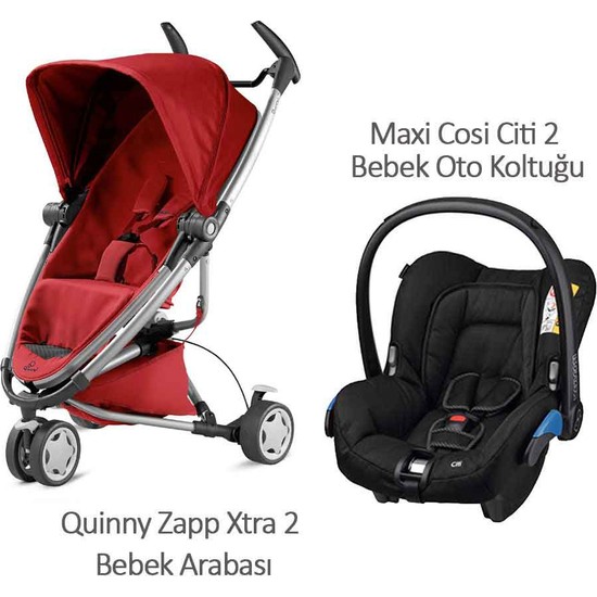 Quinny Zapp Xtra 2 Bebek Arabası +Maxi Cosi Citi 2 Black Fiyatı