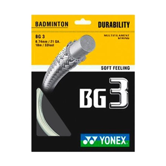 Yonex Bg 3 (10M) Bad.Kordajı-Beyaz