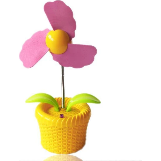 Pratik Masaüstü Işıklı Çiçek Fan