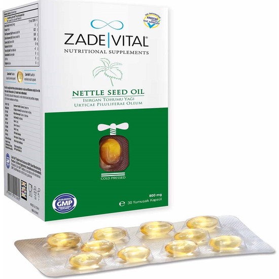 Zade Vital Isırgan Tohumu Yagı Blister 30 Kapsül Fiyatı