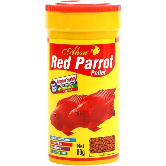 Ahm Red Parrot Pellet 250 Ml.