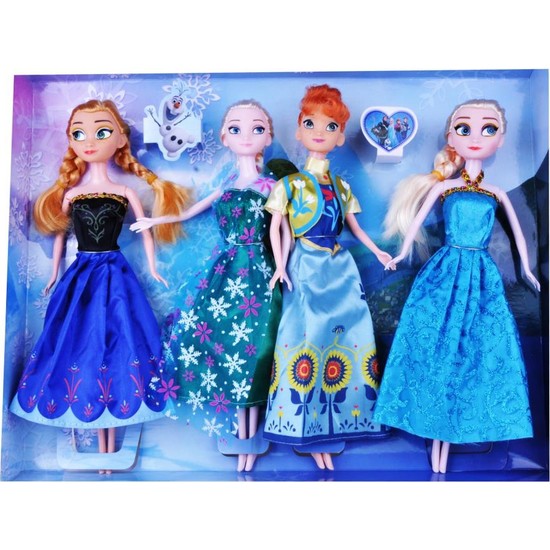 50Bir Karlar Ülkesi Frozen Anna &amp; Elsa Bebek Seti ( 4 Adet ) Fiyatı