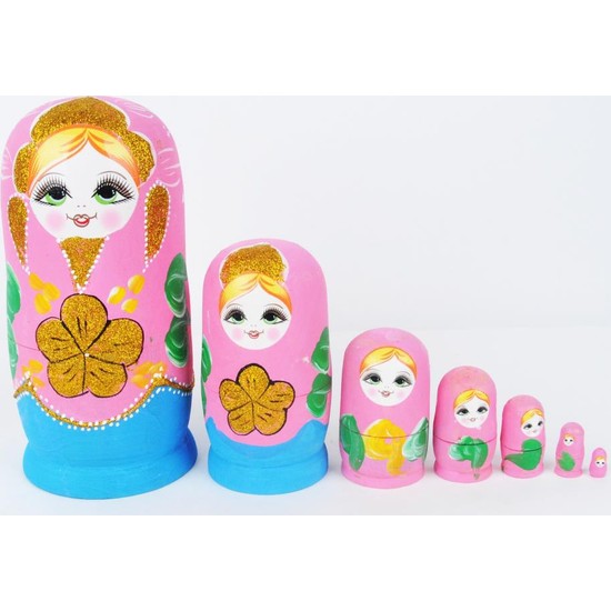 50Bir Ahşap Matruşka Bebek 7�li Set Fiyatı Taksit