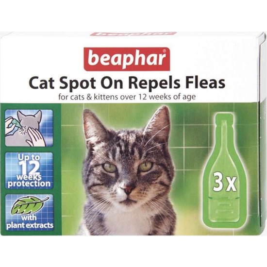 Beaphar Bio Spot On Repels Fleas Kedi Pire Damlası (3�lü Fiyatı