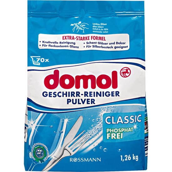 Domol Bulaşık Makinesi Toz Deterjan Fosfatsız 1.26kg Fiyatı