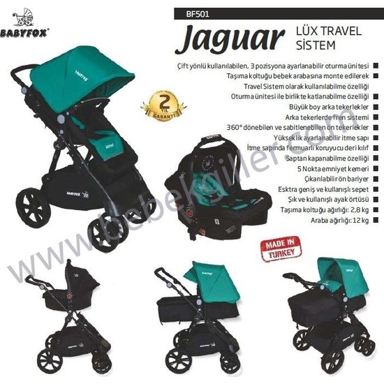 Babyfox Jaguar Lüks Travel Sistem Fiyatı Taksit Seçenekleri