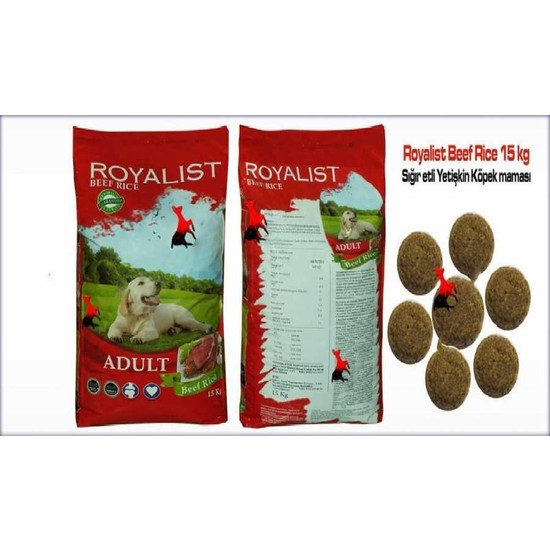 Royalist Dog Beef Rice 15 Kg Sığır Etli Köpek Mama Fiyatı