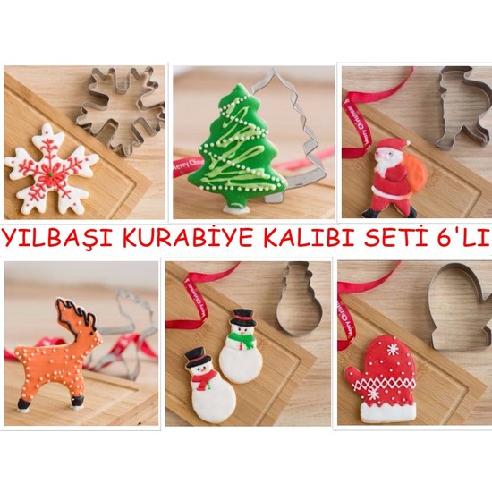 Nomnom Yılbaşı Kurabiye Kalıbı Seti 6 Lı Kalıp Fiyatı
