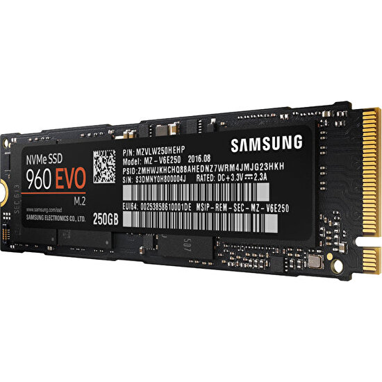 Samsung 960 Evo Nvme 250gb 3200mb 1500mbs M2 Ssd Fiyatı 2153