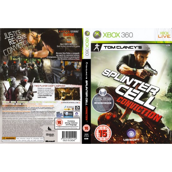 Tom Clancy'S Splinter Cell Conviction Xbox 360 Fiyatı