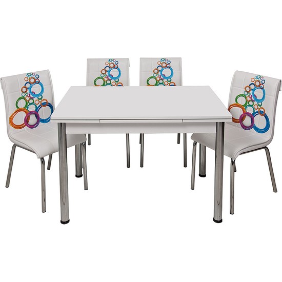 Evistro Açılır Ahşap Mutfak Masa Sandalye Takımı 6+1 Fiyatı