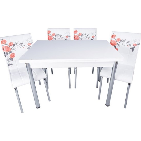 Evistro Açılır Ahşap Mutfak Masa Sandalye Takımı 4+1 Fiyatı