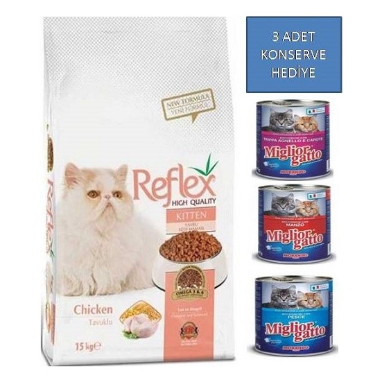 Reflex Tavuklu Yavru Kuru Kedi Maması 15 Kg Fiyatı