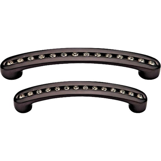 Dekor Taşlı 128 mm Siyah Mobilya Kulp Fiyatı Taksit Seçenekleri