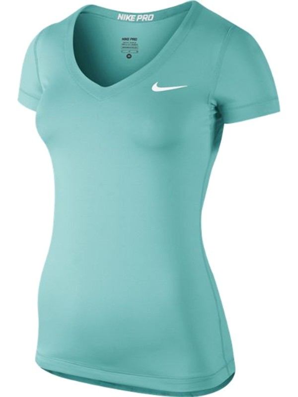 nike pro v neck tee