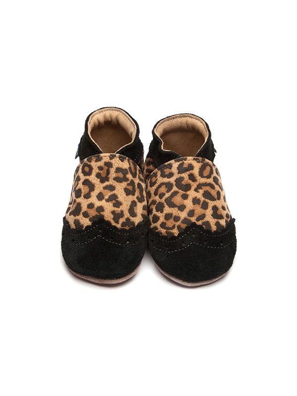 leopard skin brogues