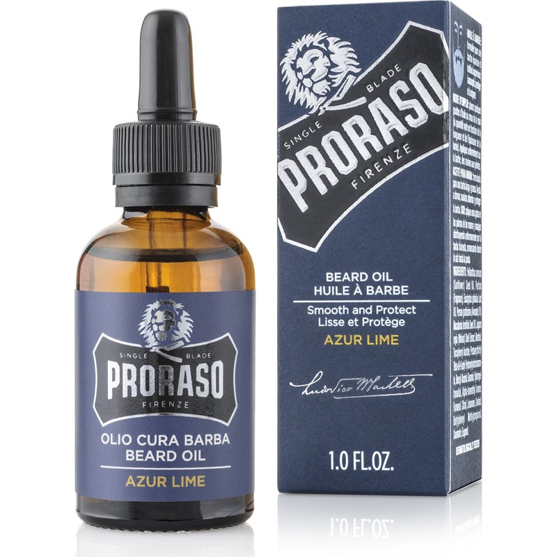 Proraso Azure Lime Sakal Bakım Yağı 30 ml Uzun ve Kalın Sakallar İçin Yumuşatıcı Özellik