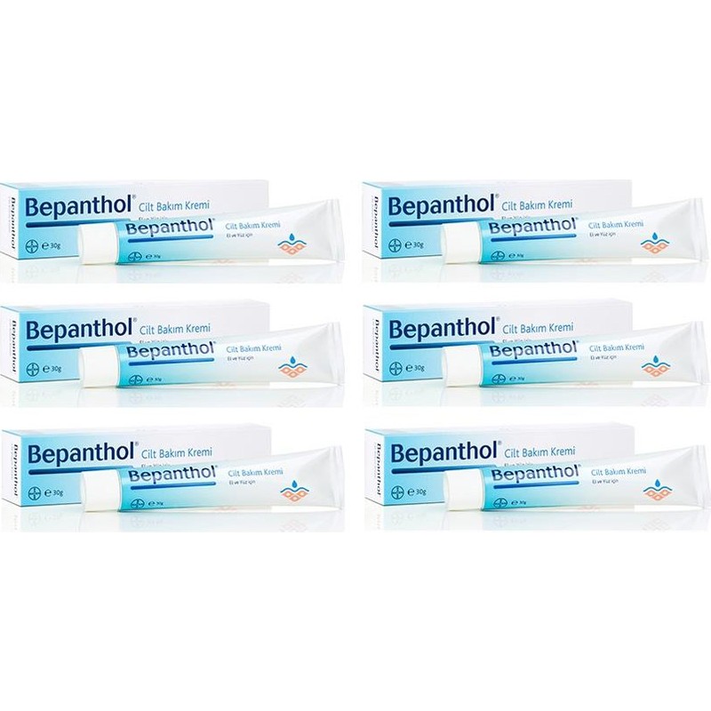 Bepanthol Bayer Bepanthol Cilt Bakım Kremi 6 Kutu 30 gr x 6