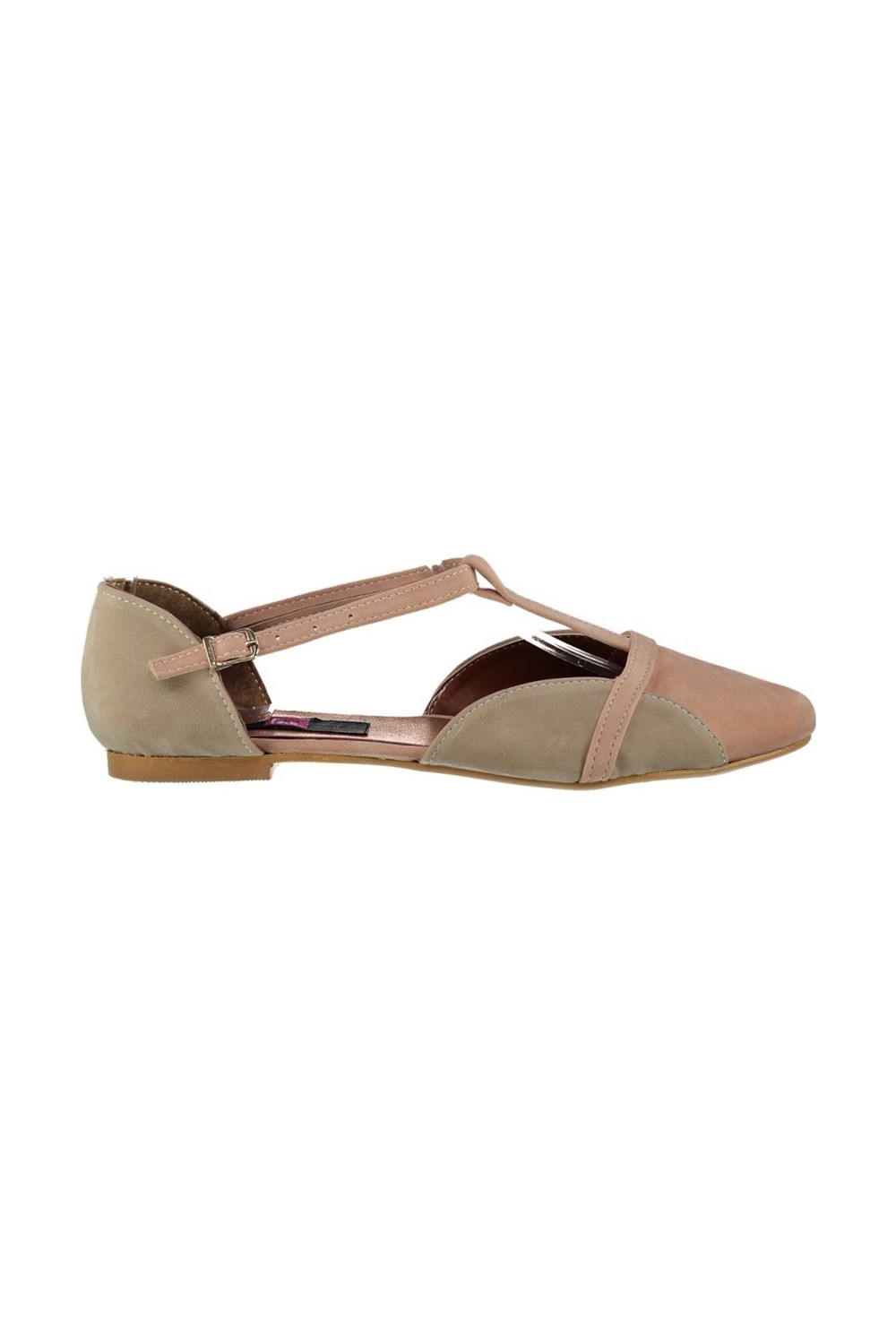 Fox Shoes Saks Mavi/Su Yeşili Kadın Babet B726881802 görsel 2