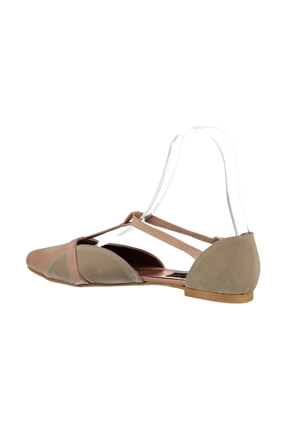 Fox Shoes Saks Mavi/Su Yeşili Kadın Babet B726881802 görsel 3