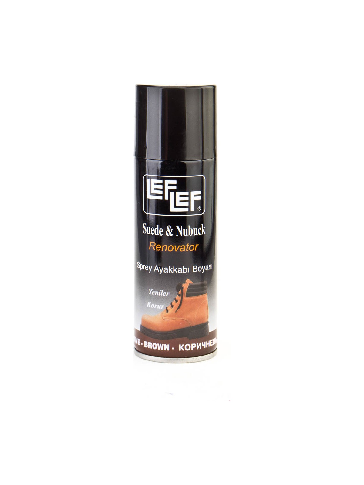 LefLef Nuri Leflef Süet Nubuk Boyası Sprey 200 ml Kahve