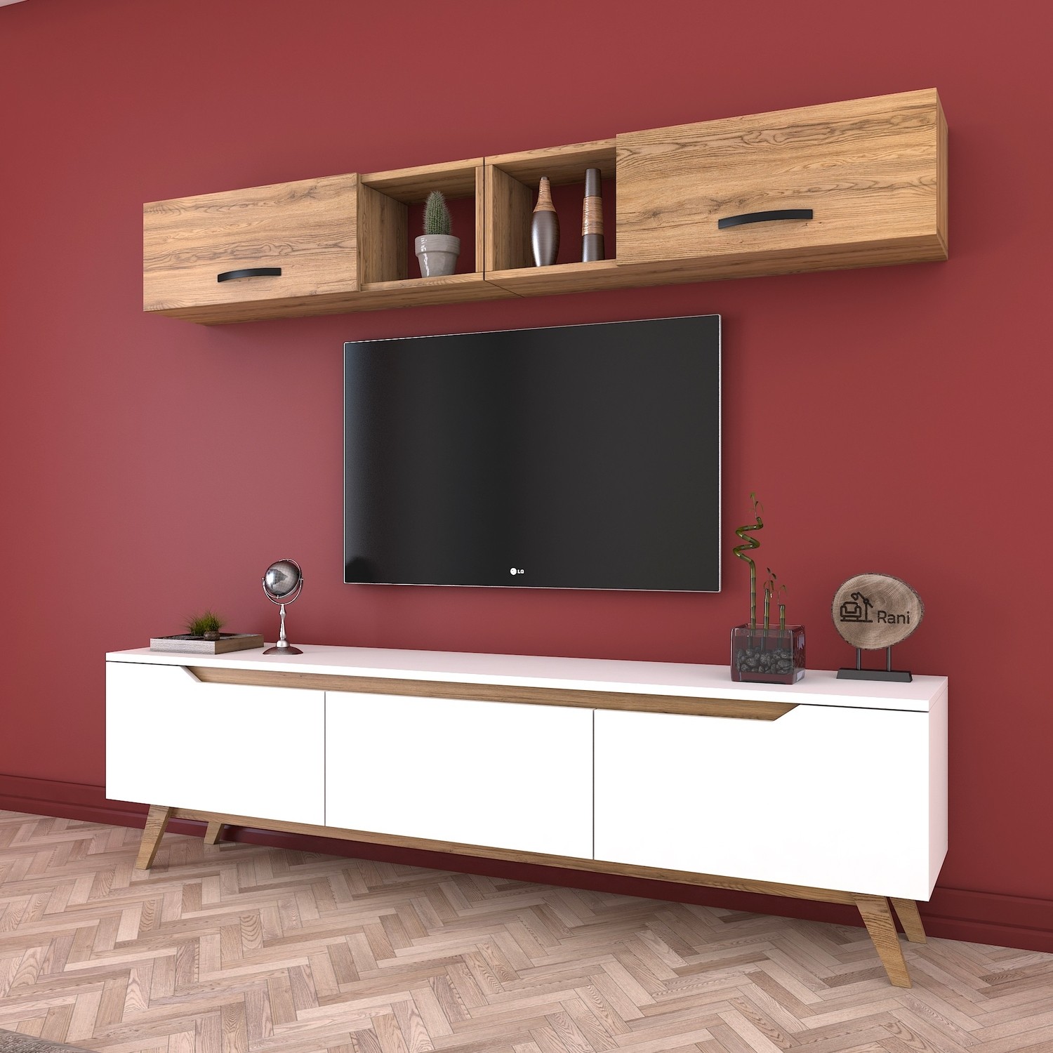 Rani D1 Duvar Raflı Kitaplıklı Tv Ünitesi Duvara Monte Fiyatı Rani D1 Duvar Raflı Kitaplıklı Tv Ünitesi Duvara Monte Fiyatı
