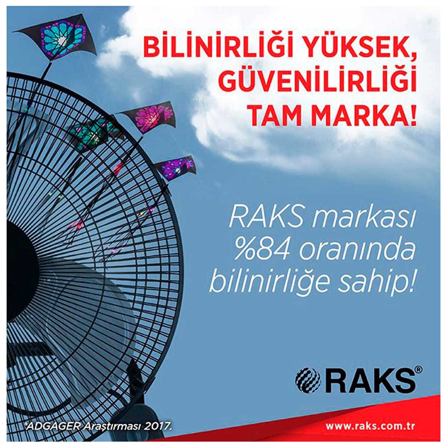 Raks WF 20 Sanayi Tipi Duvar Vantilatörü Fiyatı