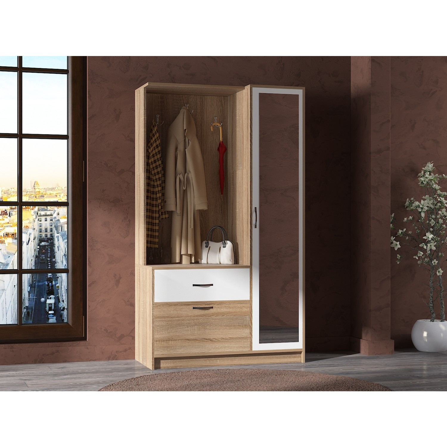 Aeka Evdemo Ae3042 Reina Delüx Vestiyer AkçaBeyaz Fiyatı