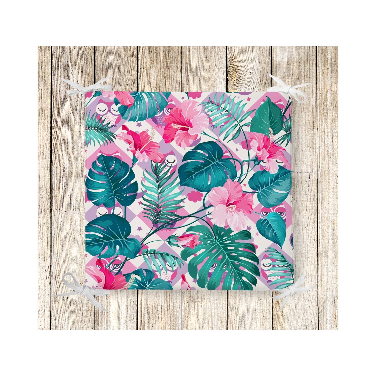 Realhomes Dekoratif Kare Sandalye Minderi 40x40cm Realhomes Dekoratif Kare Sandalye Minderi 40x40cm