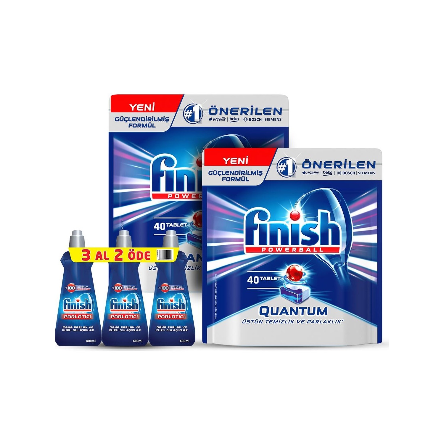 Finish Quantum 80 Tablet Bulaşık Makinesi Deterjanı (40X2) + Fiyatı