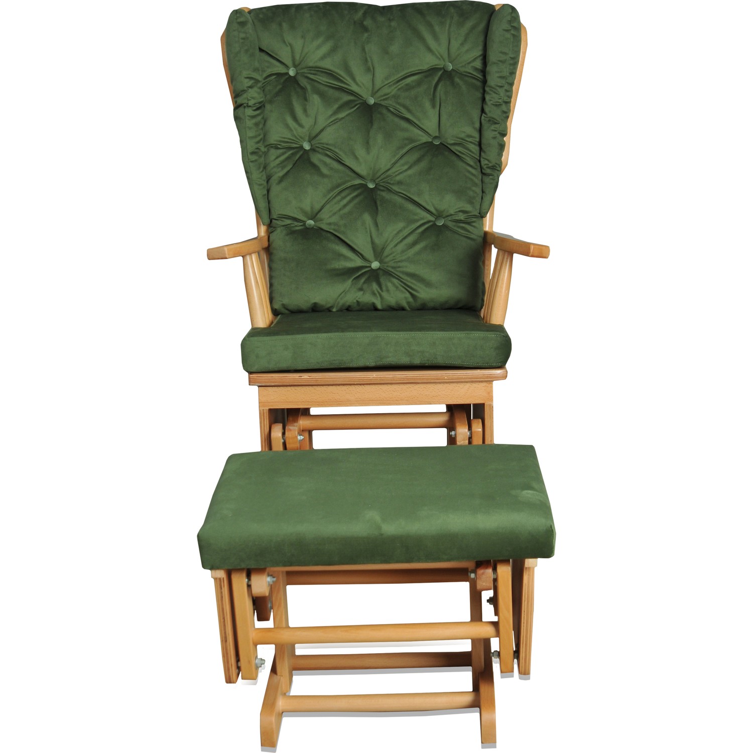 Asedia Teksas Puflu NaturelYeşil Sallanan Sandalye Fiyatı