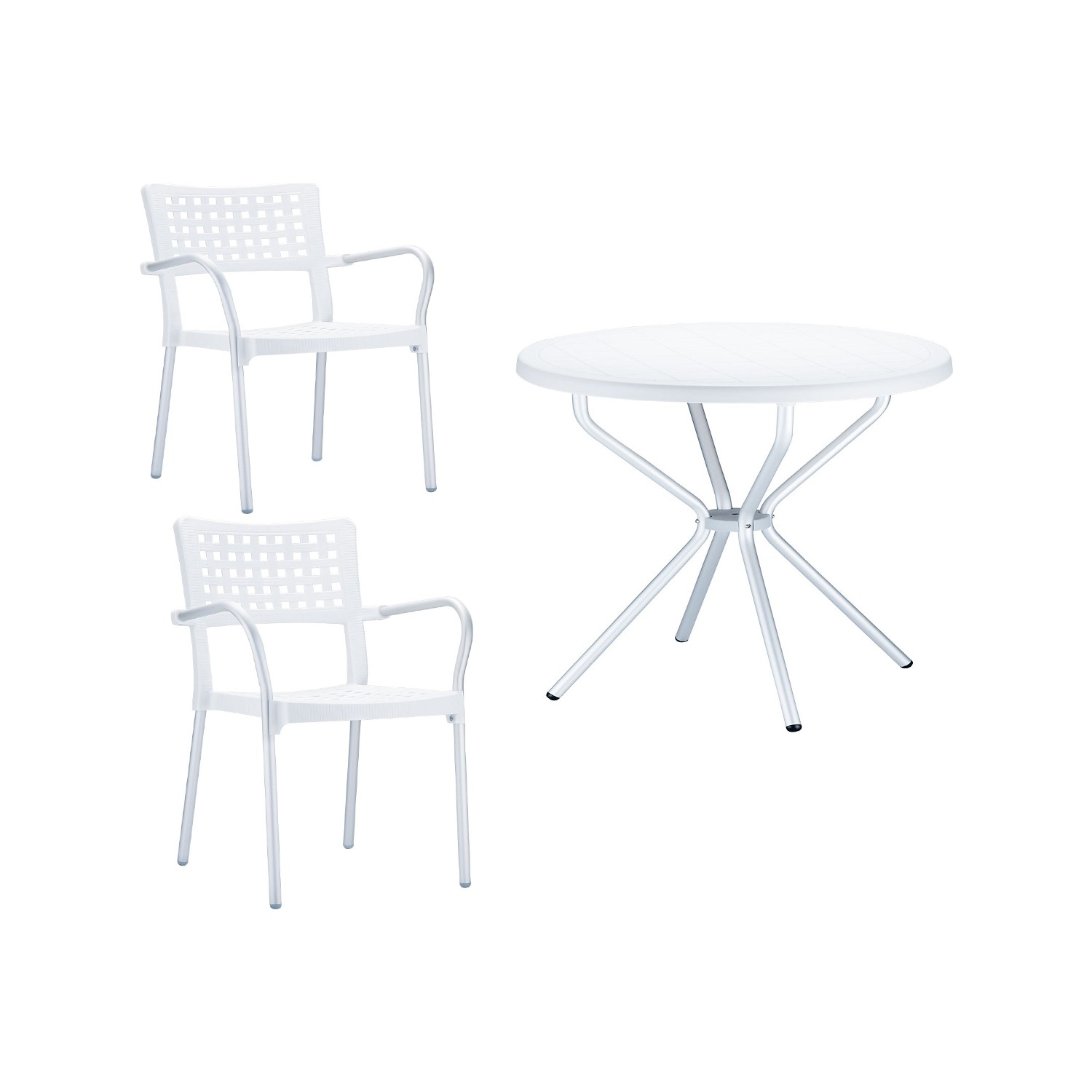 Siesta Alüminyum Ayaklı GALA 2 Adet Beyaz Sandalye ELFO 1 Fiyatı